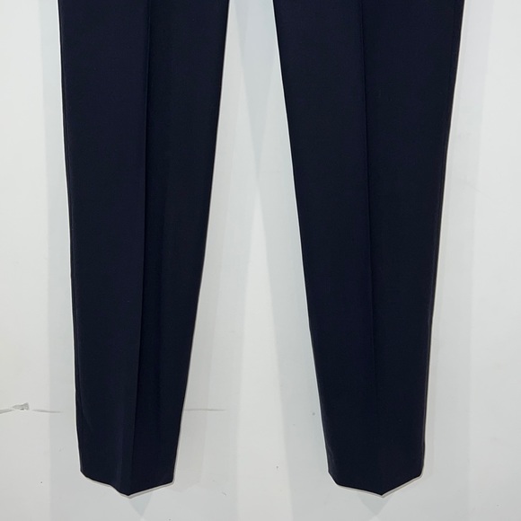 Theory Navy Wool Treeca Slim Fit Trousers size 10 - Picture 7 of 16